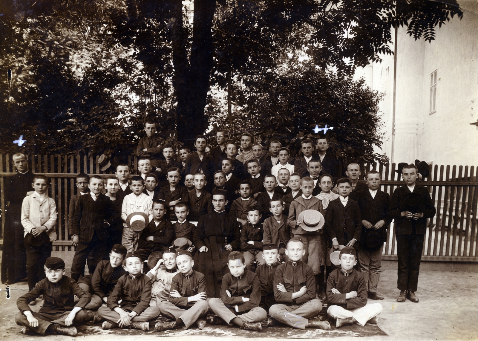 1914, Jezsuita Levéltár, class photo, Fortepan #100186