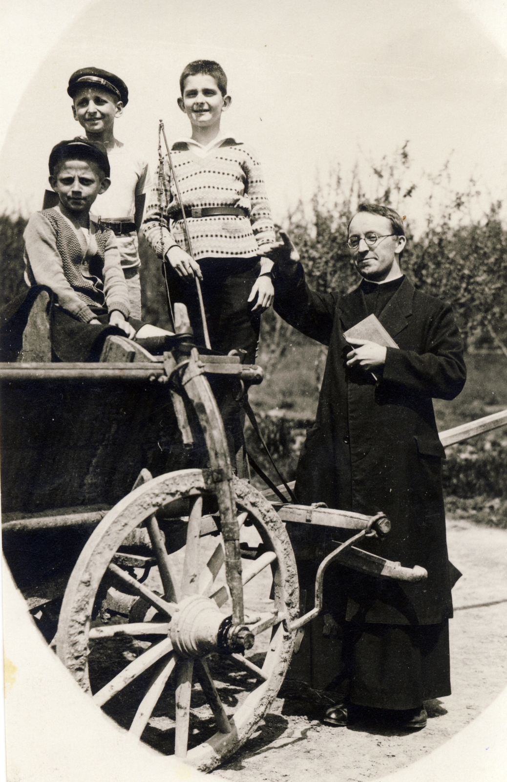 1928, Jezsuita Levéltár, chariot, Fortepan #100220