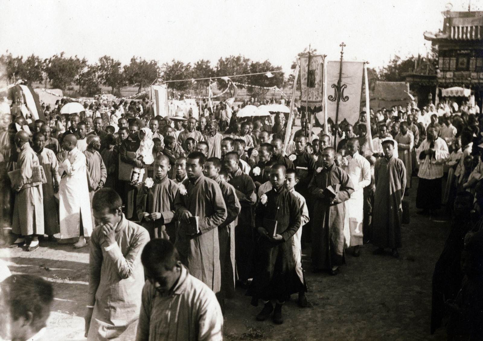 China, 1938, Jezsuita Levéltár, procession, Fortepan #100293