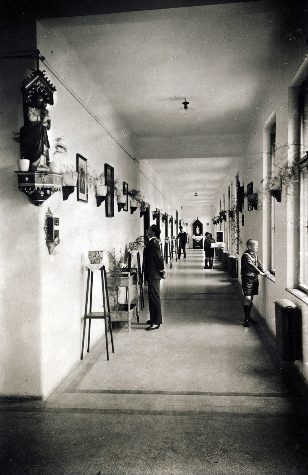 1914, Jezsuita Levéltár, corridor, Fortepan #100299