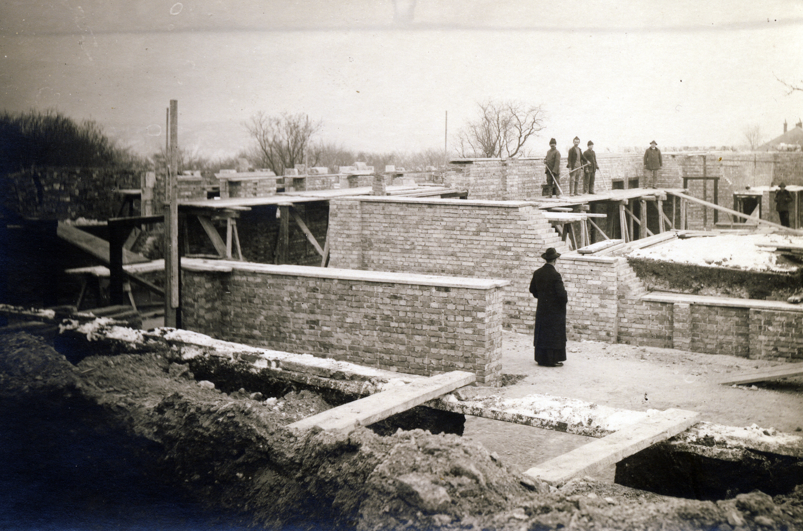 1939, Jezsuita Levéltár, construction, plank, Fortepan #100358