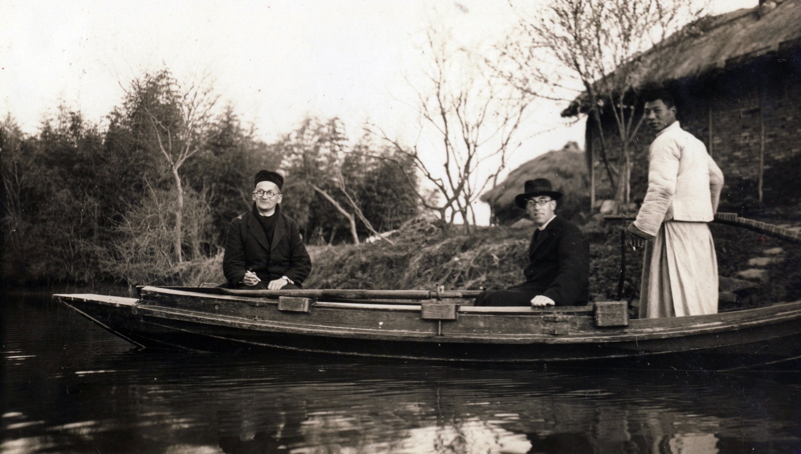 China, 1941, Jezsuita Levéltár, boat, boating, Fortepan #100381