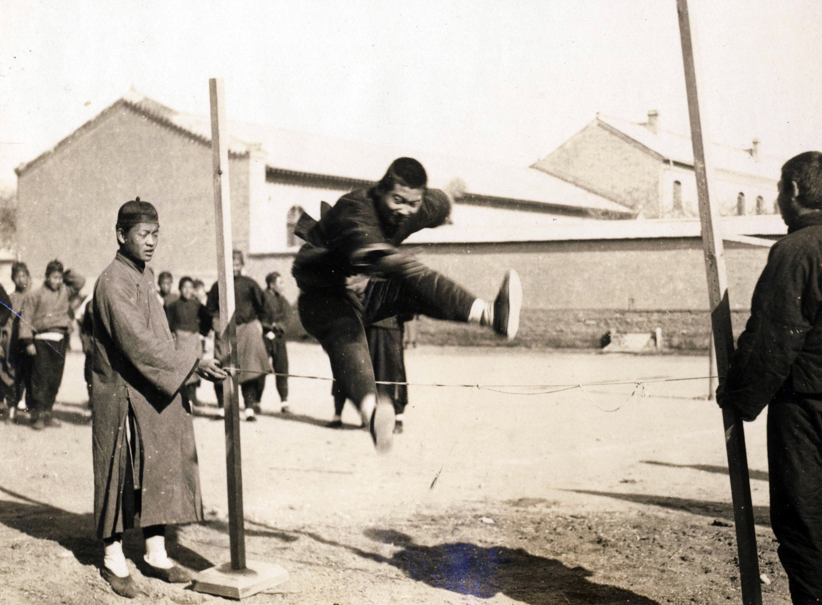 China, 1936, Jezsuita Levéltár, athletics, high jump, Fortepan #100408