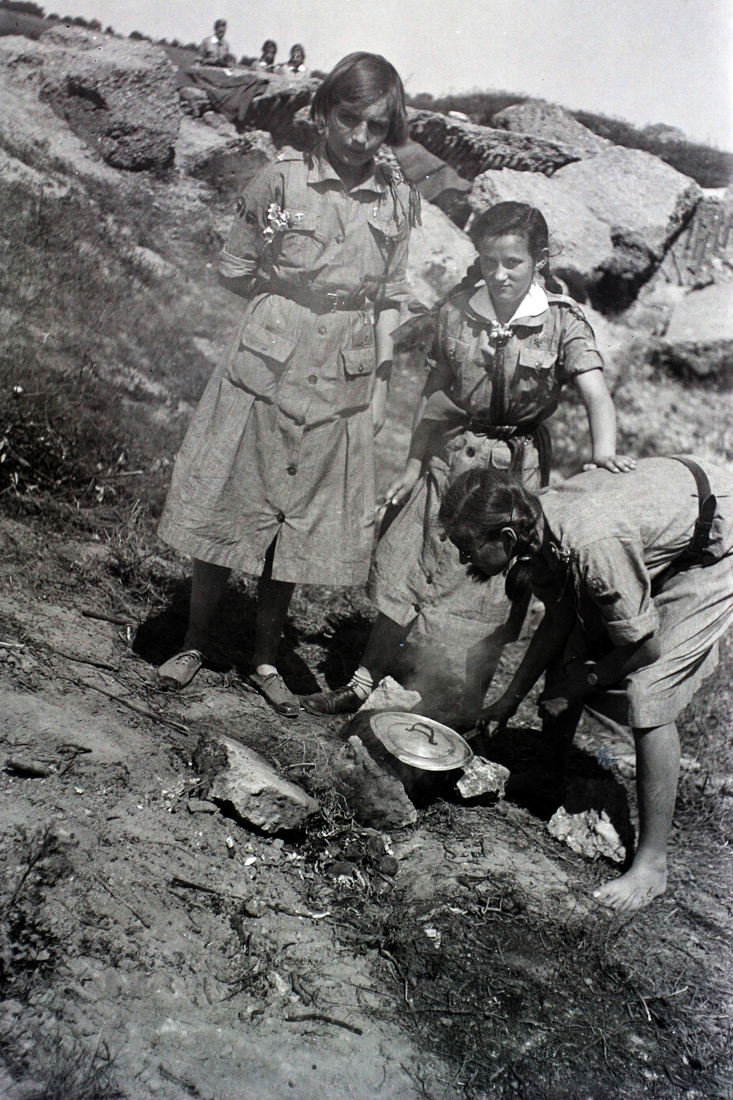 Lengyelország, cserkészlányok kiránduláson., 1938, Bogdan Celichowski, Fortepan #100550