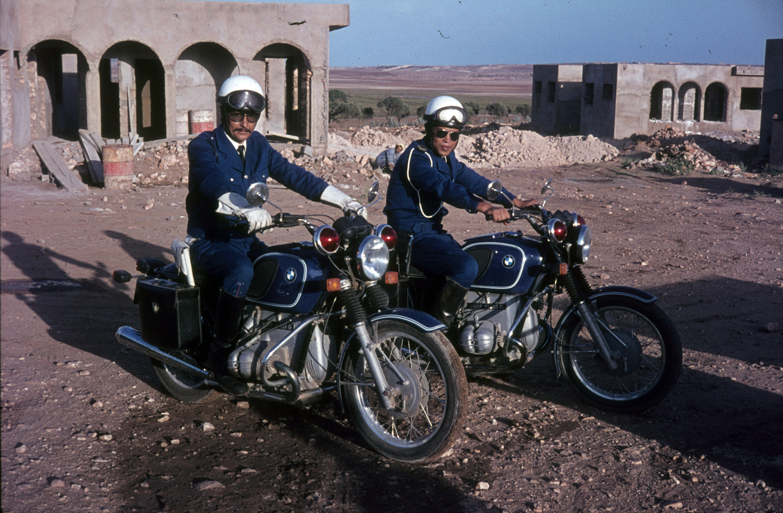 Algiers, 1972, Ormos Imre Alapítvány, dr  Dalányi László, colorful, motorcycle, BMW-brand, Fortepan #100570
