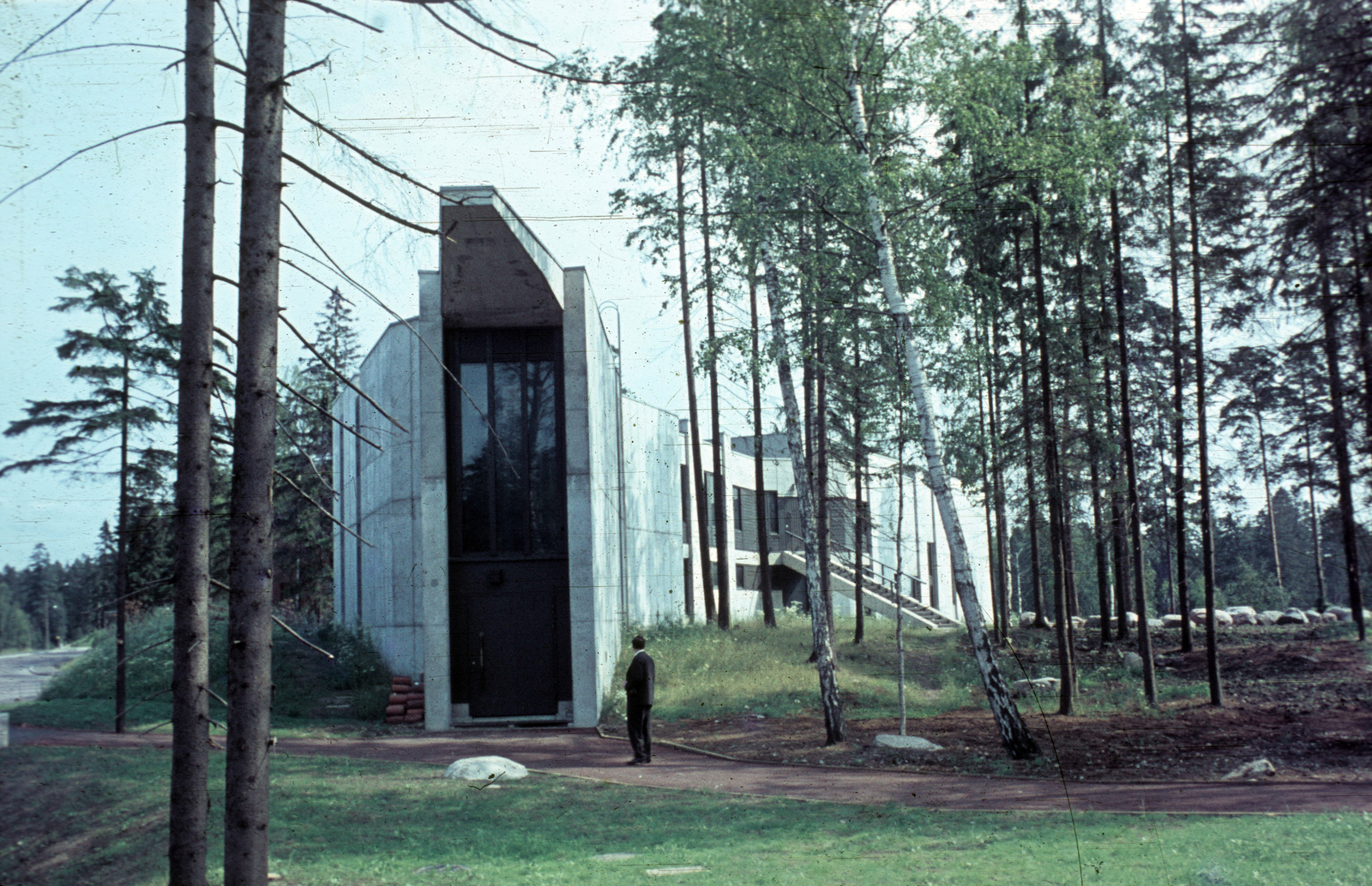 Finnország, Espoo, Aalto Egyetem, a Teknologföreningen hallgatói szervezet épülete., 1972, Ormos Imre Alapítvány, dr  Dalányi László, színes, egyetem, Fortepan #100643