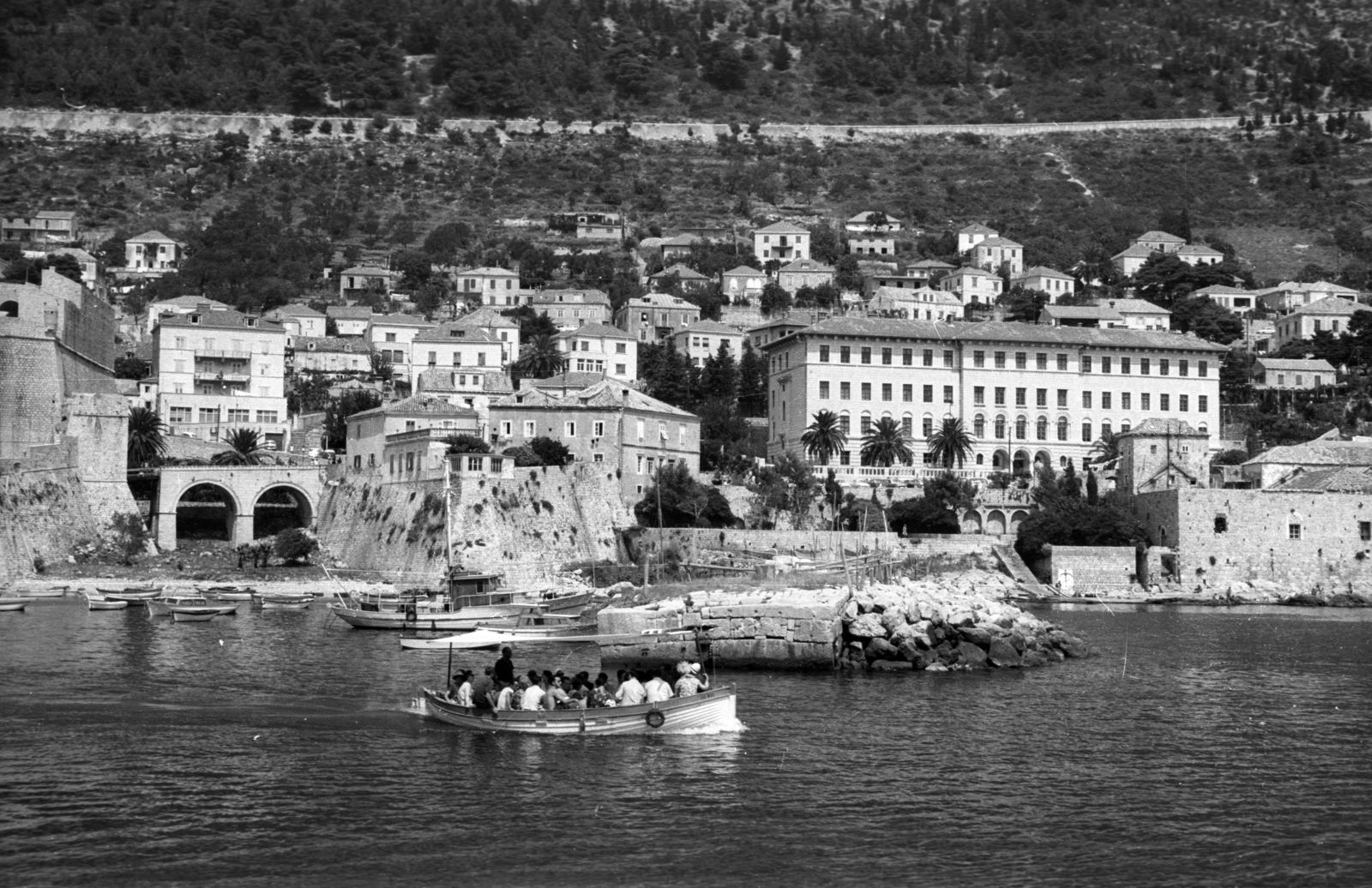 Croatia, Dubrovnik, 1960, Dobóczi Zsolt, boating, boat, Fortepan #100728