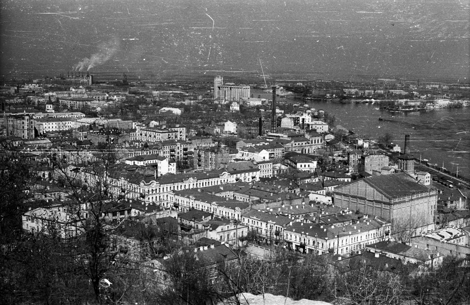 Ukraine, Kyiv, kilátás a Dnyeper folyó felé I. (Nagy) Vladimír emlékművétől., 1959, Dobóczi Zsolt, Soviet Union, picture, Fortepan #100771