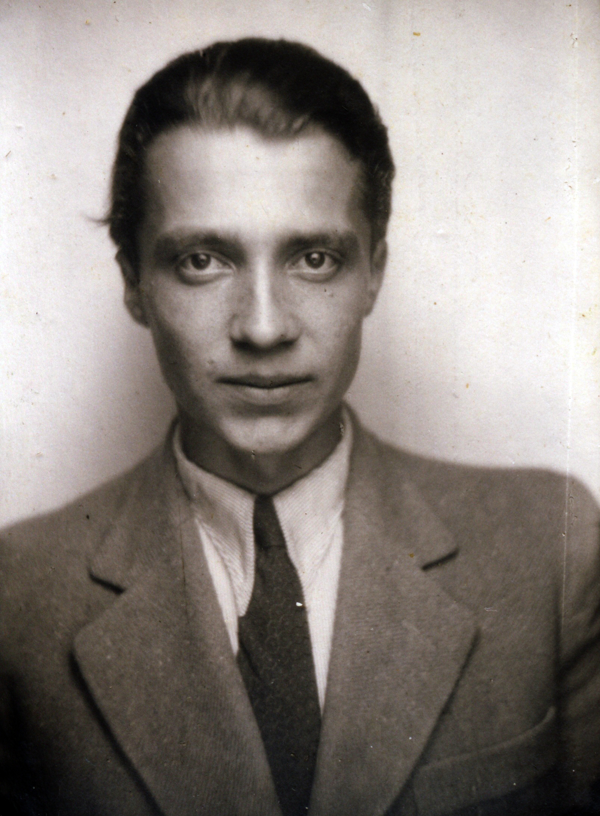 Hungary, Király István irodalomtörténész., 1948, Király Júlia, portrait, celebrity, man, Fortepan #101089