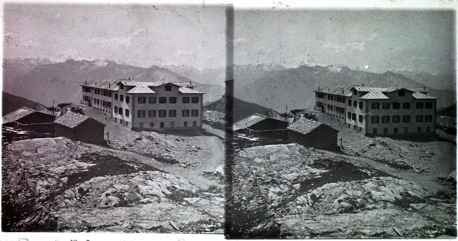 Switzerland, untitled, Gemmi-hágó., 1910, Kiss László, stereophoto, Fortepan #101103