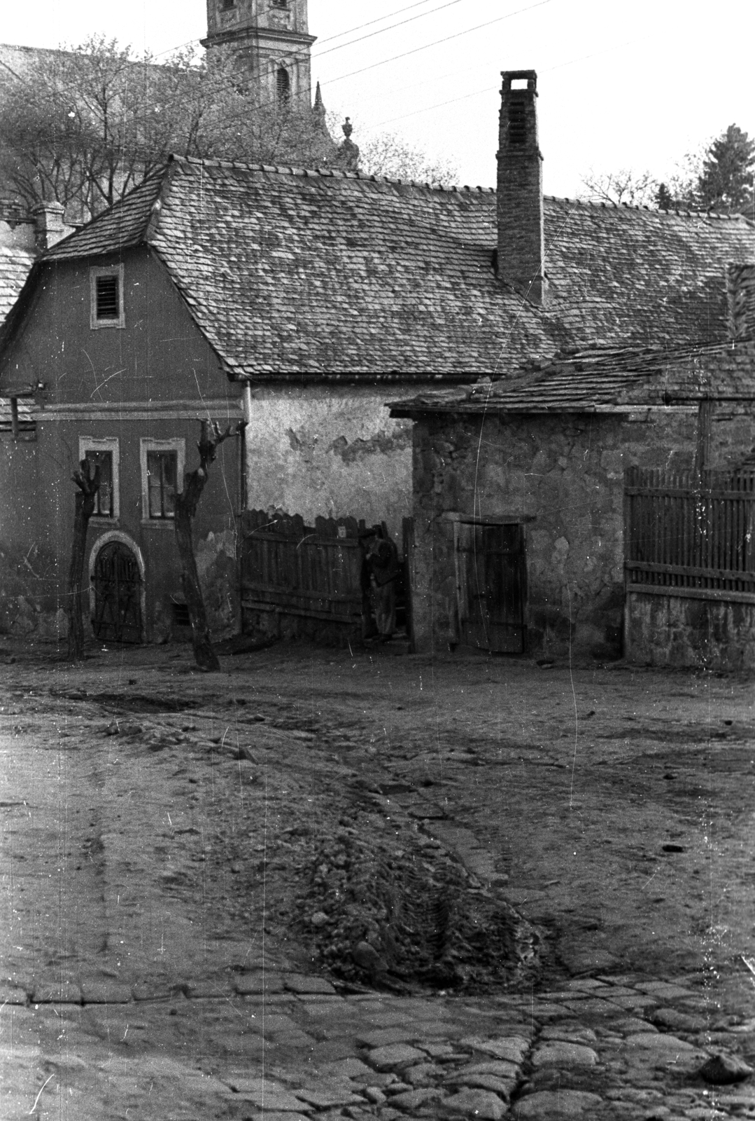 Magyarország, Szentendre, Rab Ráby tér, háttérben a Belgrád székesegyház., 1972, Magyar Pál, Fortepan #101339