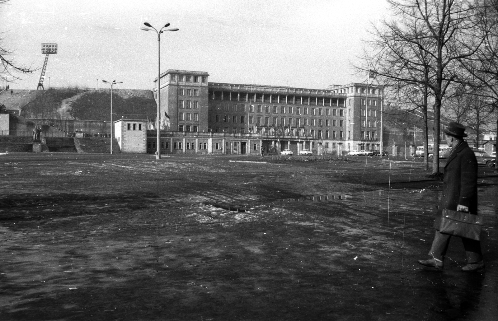 Germany, Leipzig, Zentralstadion., 1963, Magyar Pál, GDR, stadium, Fortepan #101402