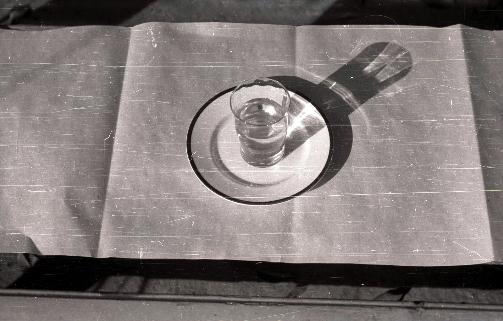 1940, Győző József, glass, shadow, plate, still life, Fortepan #101599