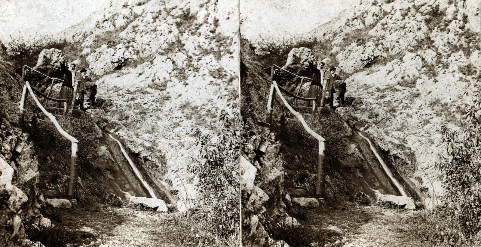 Románia,Erdély, Brassó, Salamon szikla., 1905, Fortepan/Album007, sztereófotó, Fortepan #101876