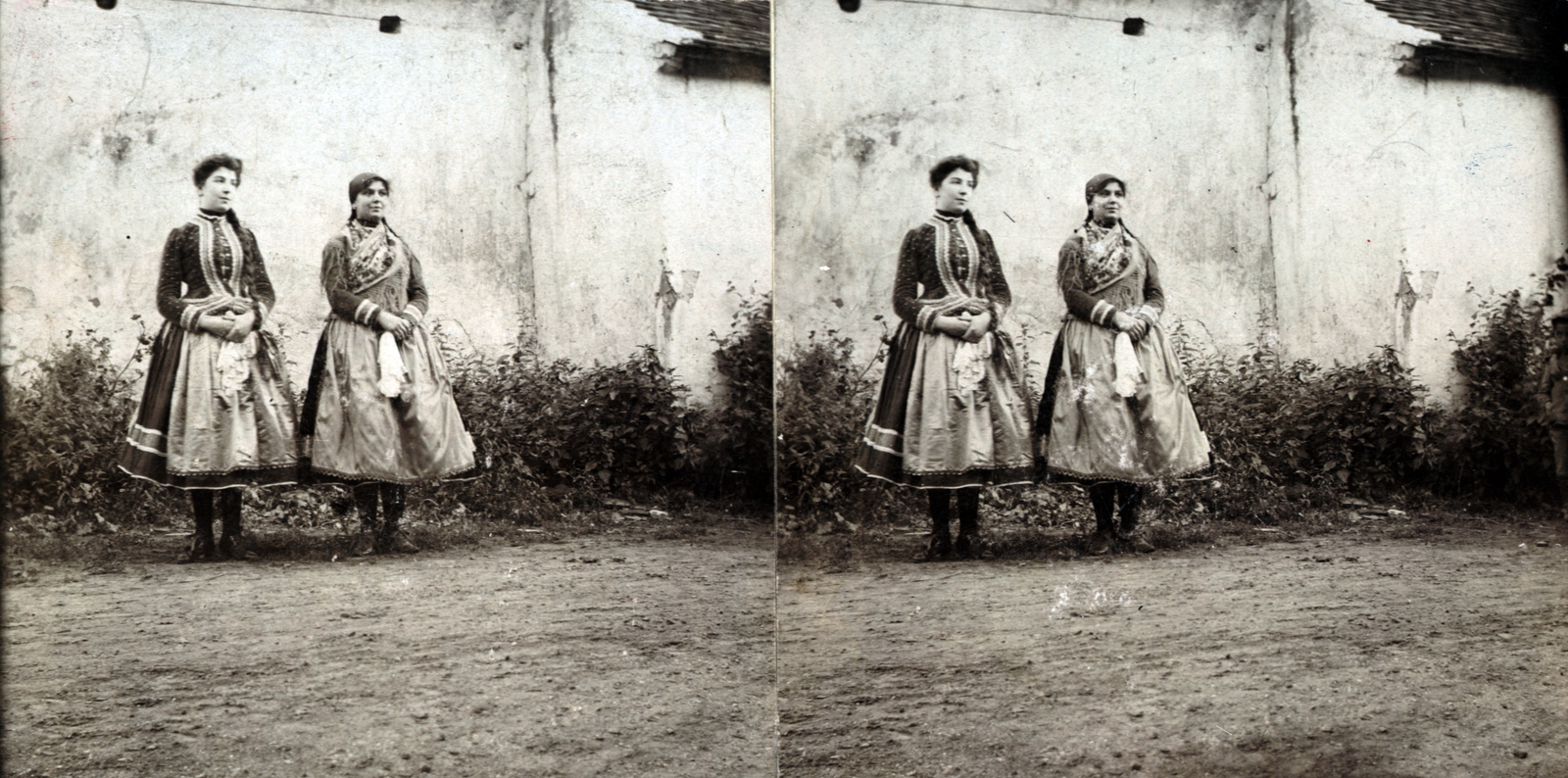 1905, Fortepan/Album007, women, folk costume, attire, peasant, tradition, skirt, handkerchief, apron, shawl, Fortepan #101892