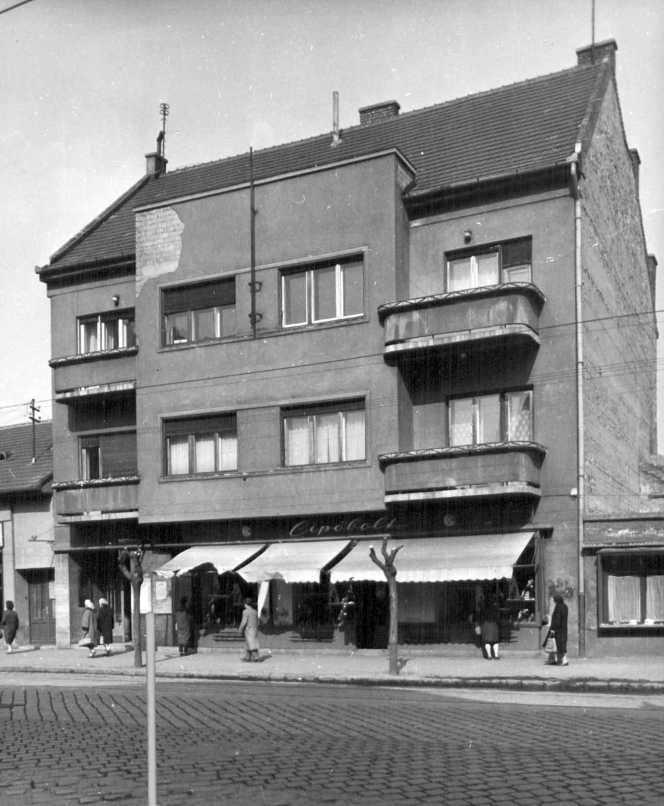 Hungary, Budapest IV., Árpád út 86/a. A kép forrását kérjük így adja meg: Fortepan / Budapest Főváros Levéltára. Levéltári jelzet: HU_BFL_XV_19_c_11, 1961, Budapest Főváros Levéltára / Városrendezési és Építészeti Osztályának fényképei, A Fővárosi Tanács VB Városrendezési és Építészeti Osztályának, Budapest, Fortepan #102084