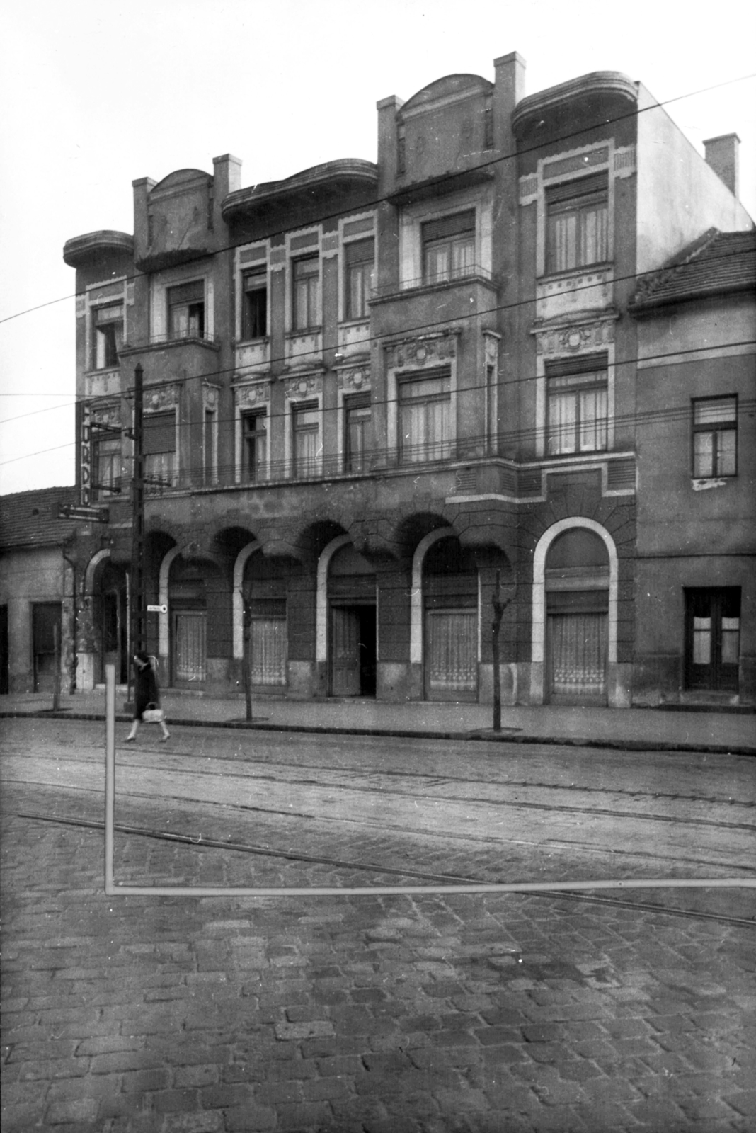 Hungary, Budapest IV., Árpád út 21. A kép forrását kérjük így adja meg: Fortepan / Budapest Főváros Levéltára. Levéltári jelzet: HU_BFL_XV_19_c_11, 1961, Budapest Főváros Levéltára / Városrendezési és Építészeti Osztályának fényképei, A Fővárosi Tanács VB Városrendezési és Építészeti Osztályának, Budapest, Fortepan #102136