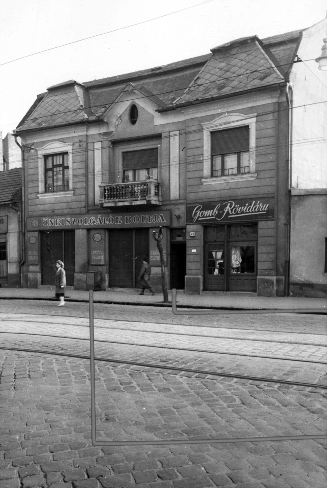 Hungary, Budapest IV., Árpád út 49. A kép forrását kérjük így adja meg: Fortepan / Budapest Főváros Levéltára. Levéltári jelzet: HU_BFL_XV_19_c_11, 1961, Budapest Főváros Levéltára / Városrendezési és Építészeti Osztályának fényképei, A Fővárosi Tanács VB Városrendezési és Építészeti Osztályának, Budapest, Fortepan #102152