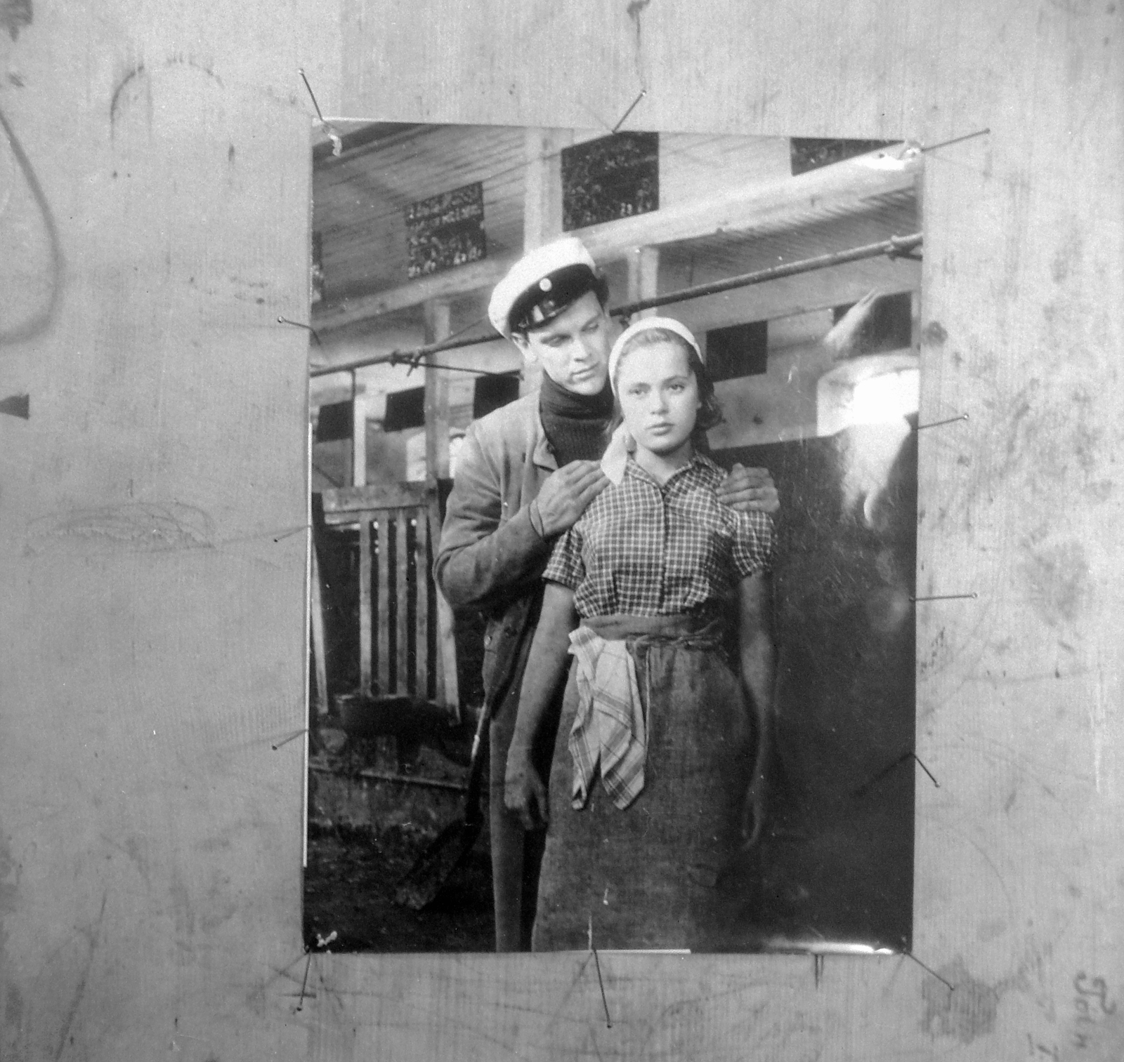 Magyarország, a kitűzött fényképen Ulla Jacobsson és Folke Sundquist az Egy nyáron át táncolt című svéd film főszereplői., 1954, Kurutz Márton, fénykép, Fortepan #10223