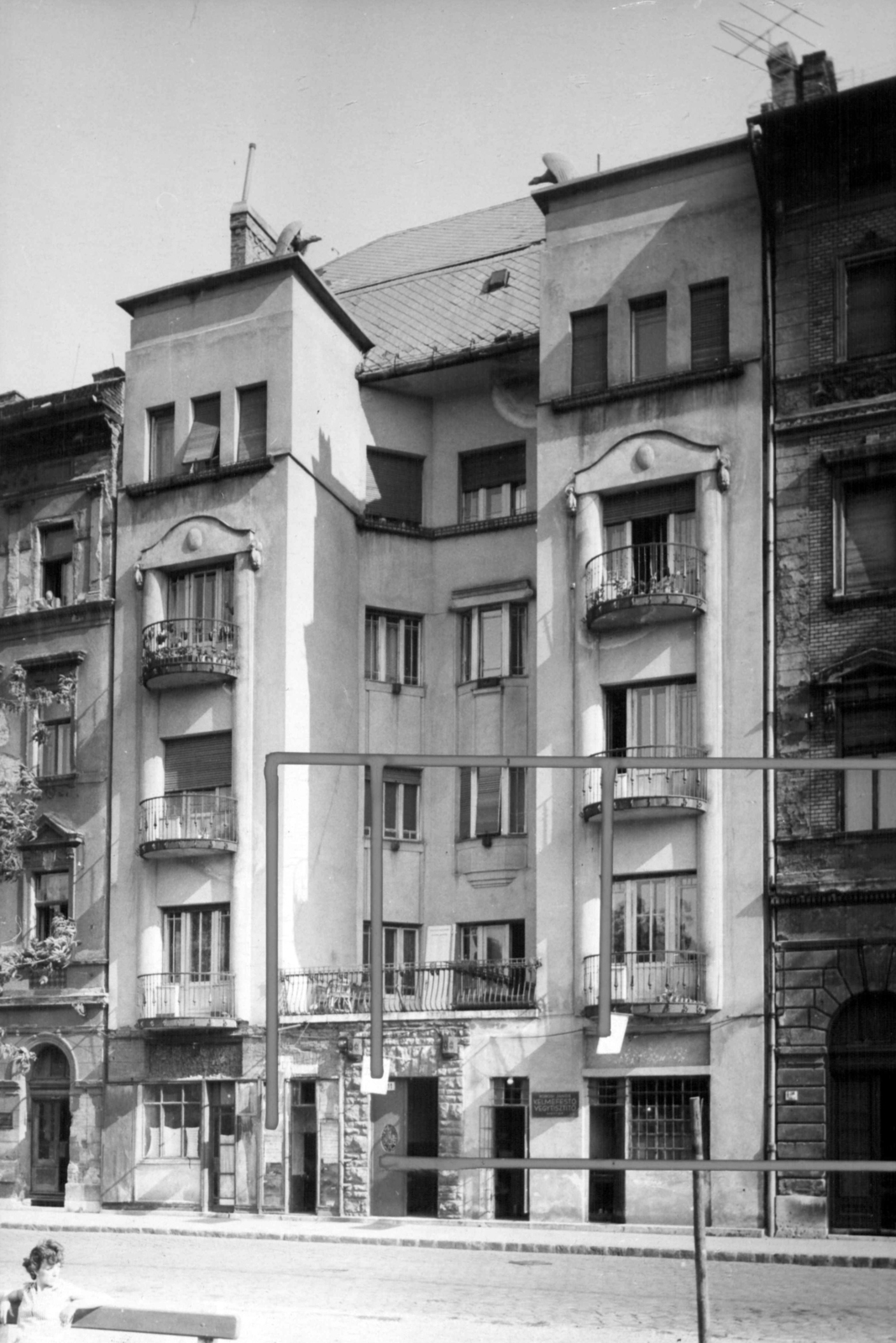 Hungary, Budapest VIII., II. János Pál pápa (Köztársaság) tér 11. A kép forrását kérjük így adja meg: Fortepan / Budapest Főváros Levéltára. Levéltári jelzet: HU_BFL_XV_19_c_11, 1961, Budapest Főváros Levéltára / Városrendezési és Építészeti Osztályának fényképei, A Fővárosi Tanács VB Városrendezési és Építészeti Osztályának, Budapest, Fortepan #102458