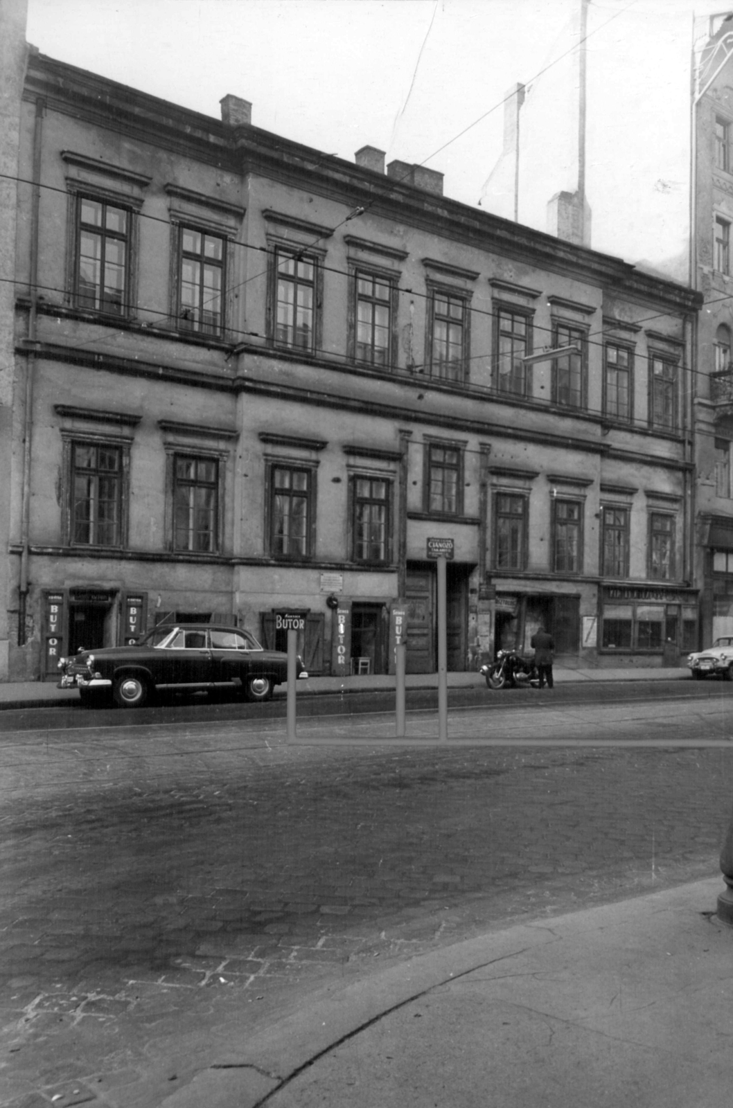 Hungary, Budapest VIII.,Budapest IX., Üllői út 23. a Szentkirályi utcától nézve. A kép forrását kérjük így adja meg: Fortepan / Budapest Főváros Levéltára. Levéltári jelzet: HU_BFL_XV_19_c_10, 1961, Budapest Főváros Levéltára / Városrendezési és Építészeti Osztályának fényképei, A Fővárosi Tanács VB Városrendezési és Építészeti Osztályának, Budapest, Fortepan #102545