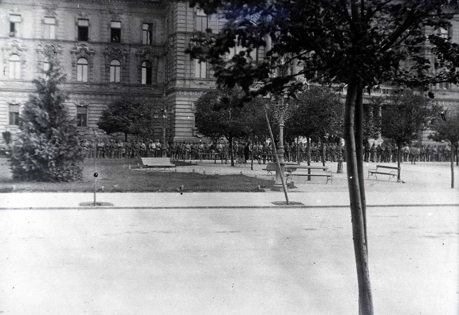 Magyarország, Győr, Városház tér., 1917, Kurutz Márton, első világháború, Fortepan #10316