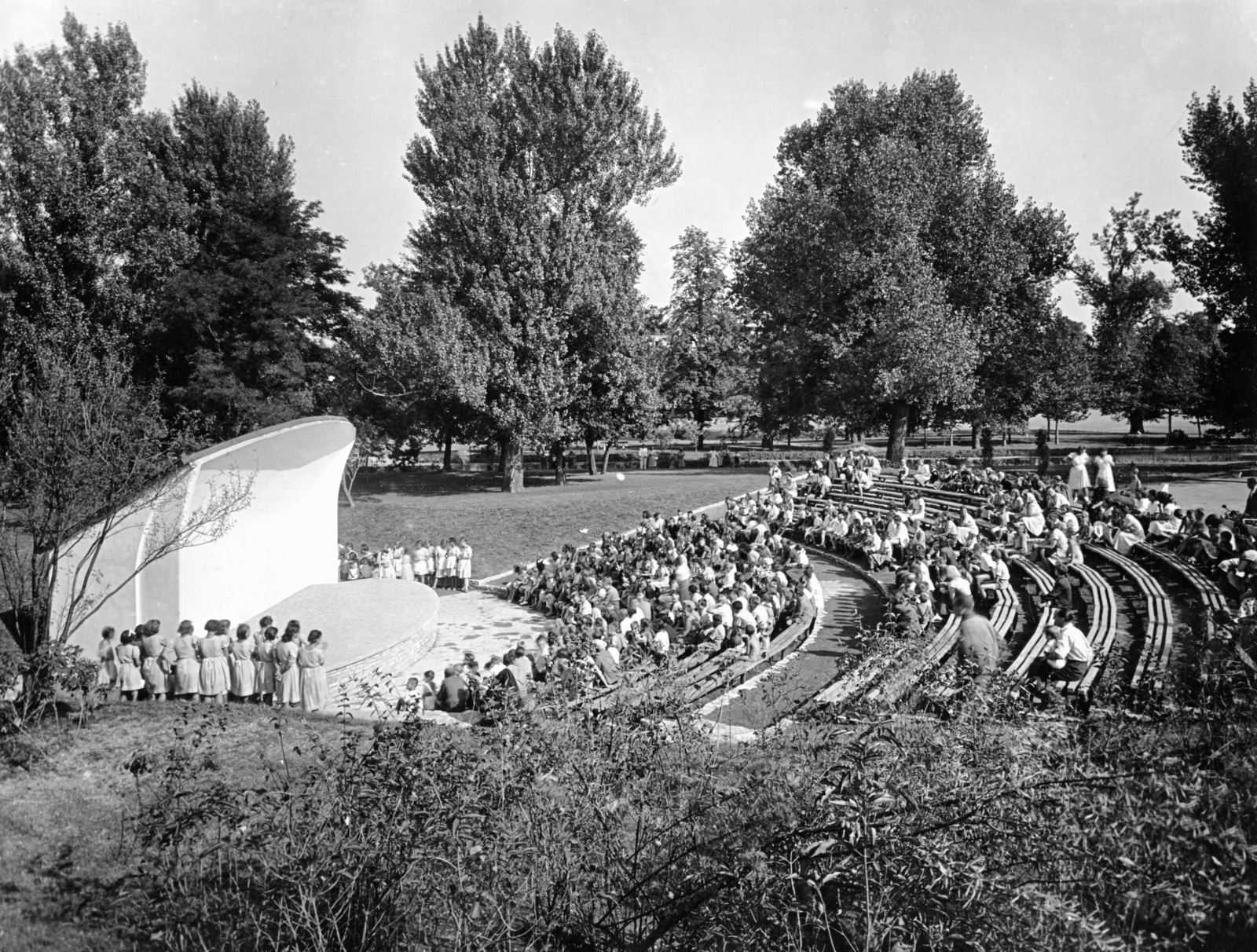 Hungary, Margit Islands, Budapest, úttörőtábor, ma Petőfi Sándor Napközis Tábor. A kép forrását kérjük így adja meg: Fortepan / Budapest Főváros Levéltára. Levéltári jelzet: HU_BFL_XV_19_c_11, 1964, Budapest Főváros Levéltára / Városrendezési és Építészeti Osztályának fényképei, A Fővárosi Tanács VB Városrendezési és Építészeti Osztályának, Fortepan #103461
