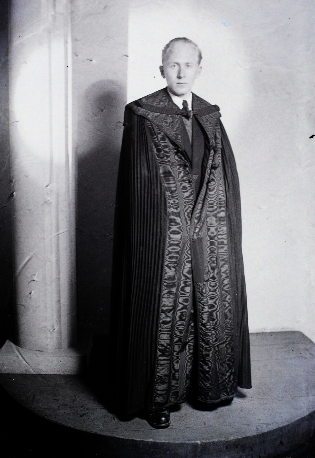 Hungary, 1947, Hámori Gyula, Budapest, portrait, priest, Fortepan #104699