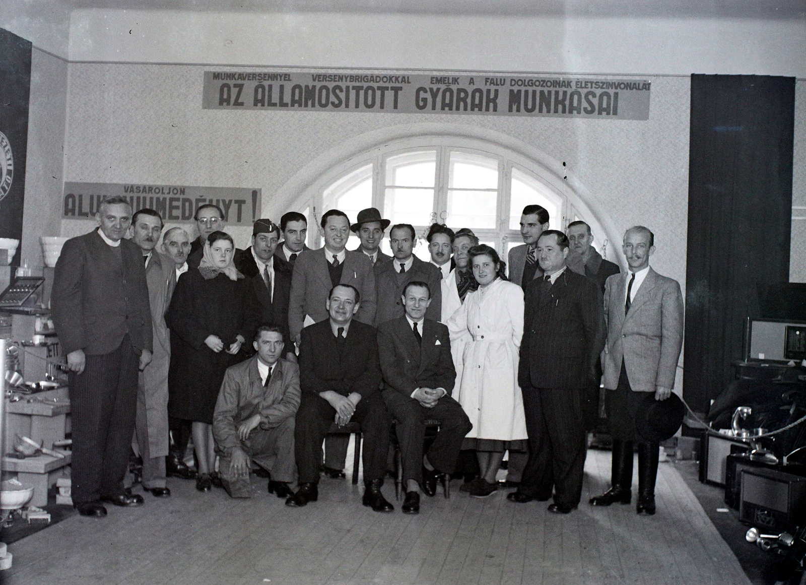 Hungary, 1949, Hámori Gyula, Budapest, tableau, Fortepan #104965