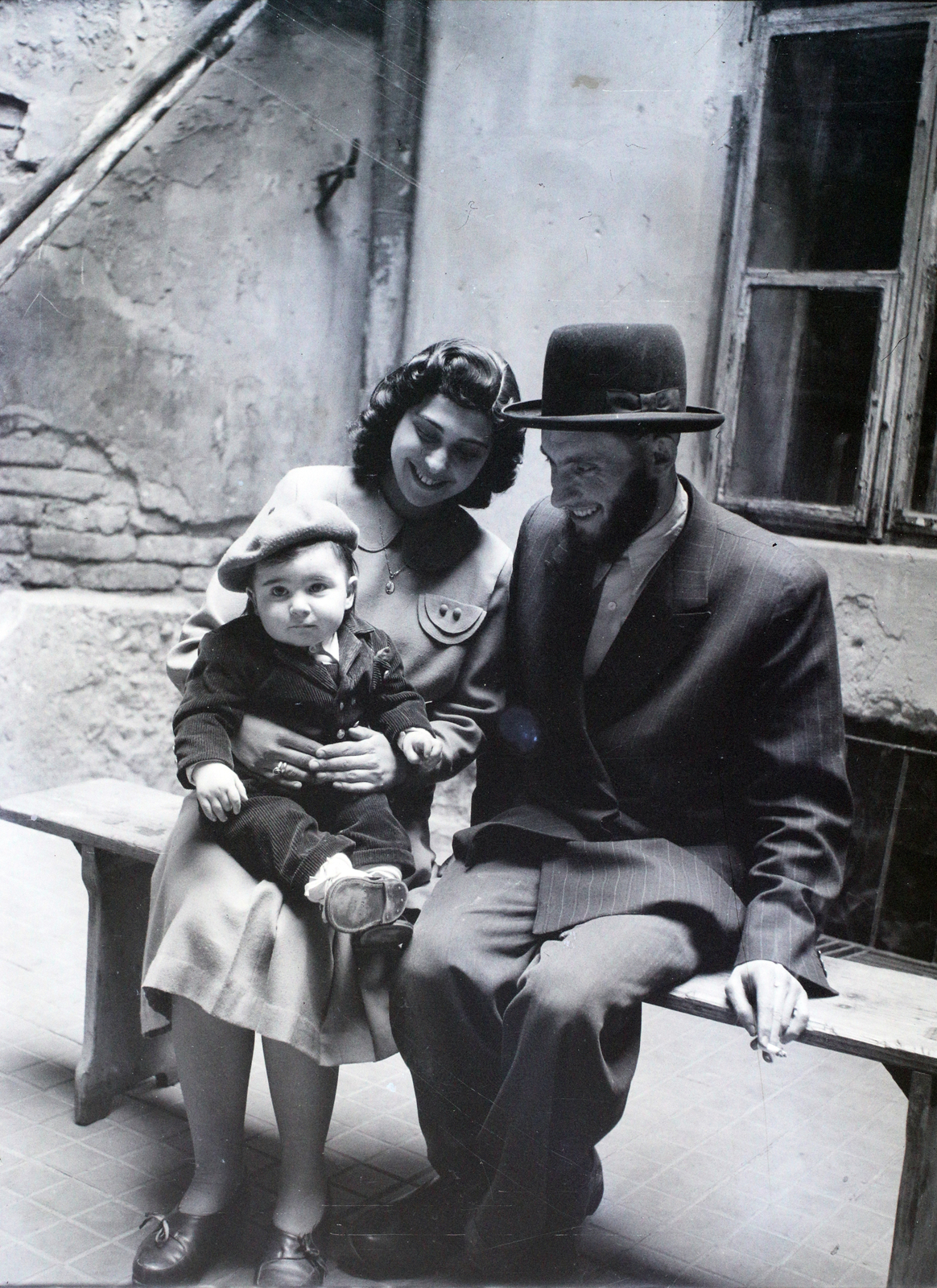 Hungary, 1948, Hámori Gyula, family, judaism, Budapest, Fortepan #105006