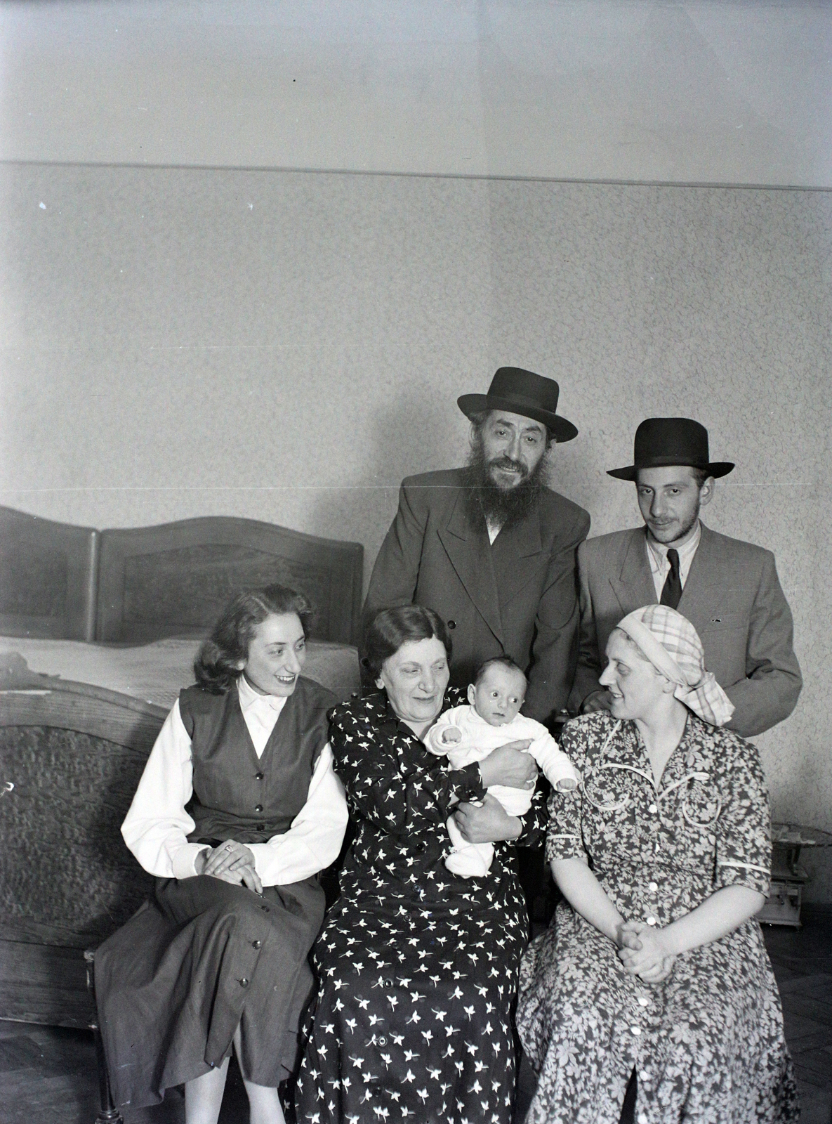 Hungary, 1948, Hámori Gyula, family, judaism, Budapest, Fortepan #105281