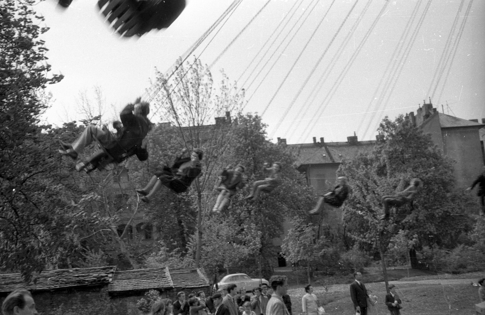 Hungary, Városmajor, Budapest XII., 1964, Hunyady József, carousel, Budapest, Fortepan #105928