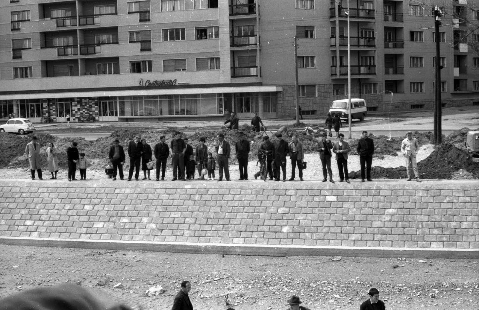 Szerbia, Újvidék, Duna-part a Felszabadulás gőzhajó fedélzetéről nézve., 1965, Hunyady József, Fortepan #106063