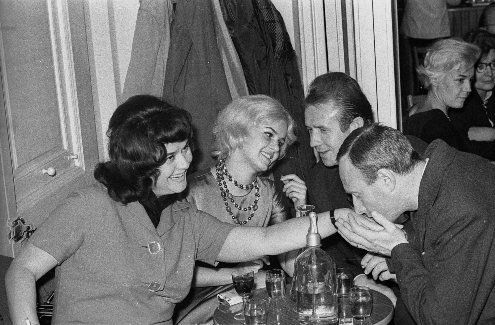 Hungary, Pécs, jobbról a második Csányi János operaénekes., 1963, Hunyady József, Fortepan #106151