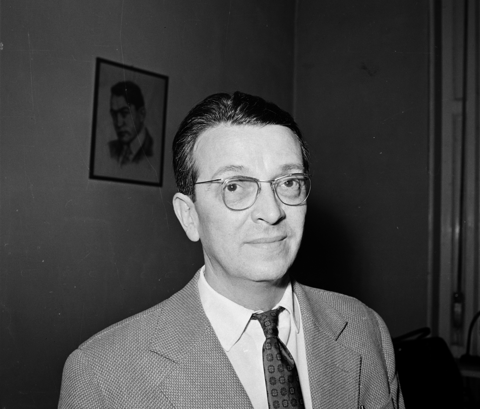 Magyarország, Budapest VI., Fábri Zoltán filmrendező. A felvétel az Írószövetség Bajza utca 18. alatti székházában készült., 1965, Hunyady József, Budapest, Fortepan #106827