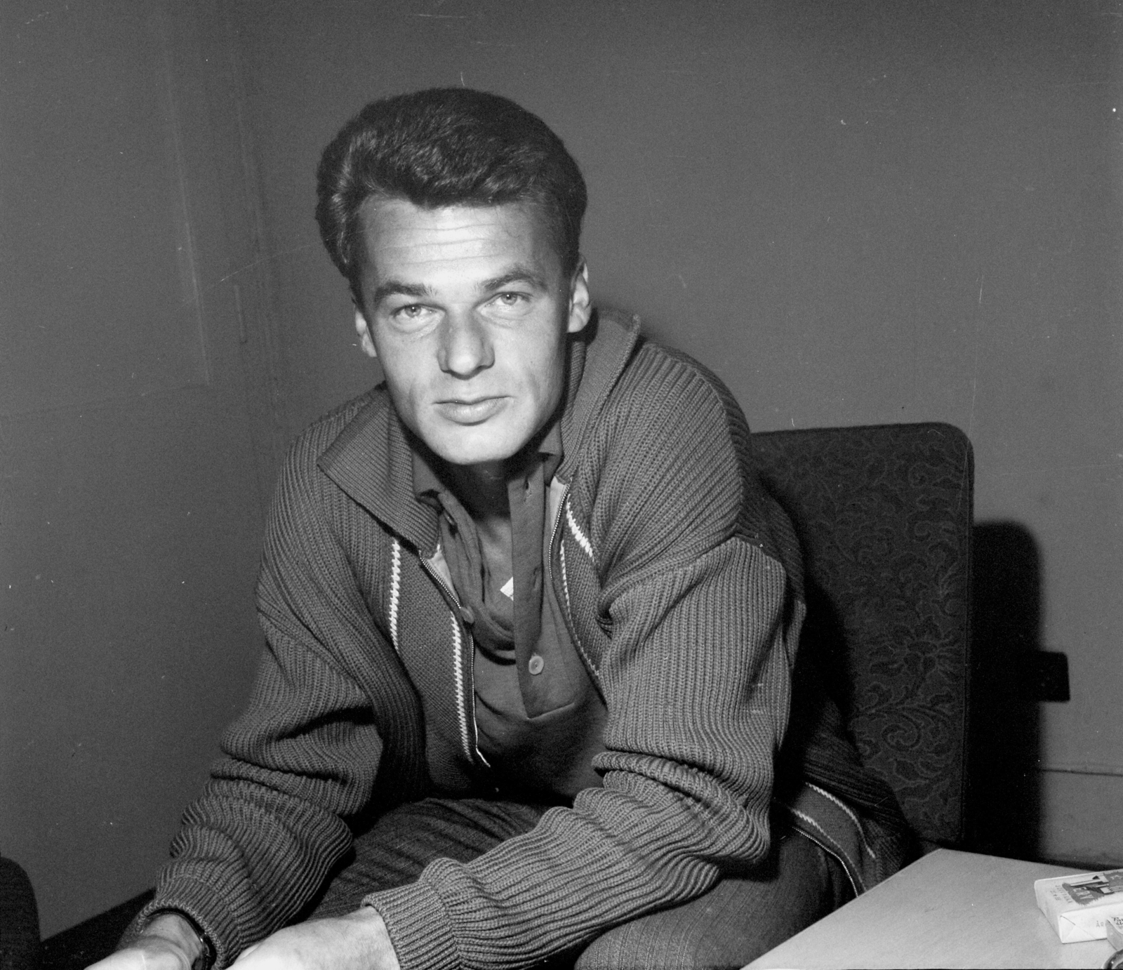 Hungary, Budapest V., Hercegprímás (Alpári Gyula) utca 22., a Kortárs folyóirat szerkesztősége, Gyurkó László író., 1964, Hunyady József, Budapest, Fortepan #106982