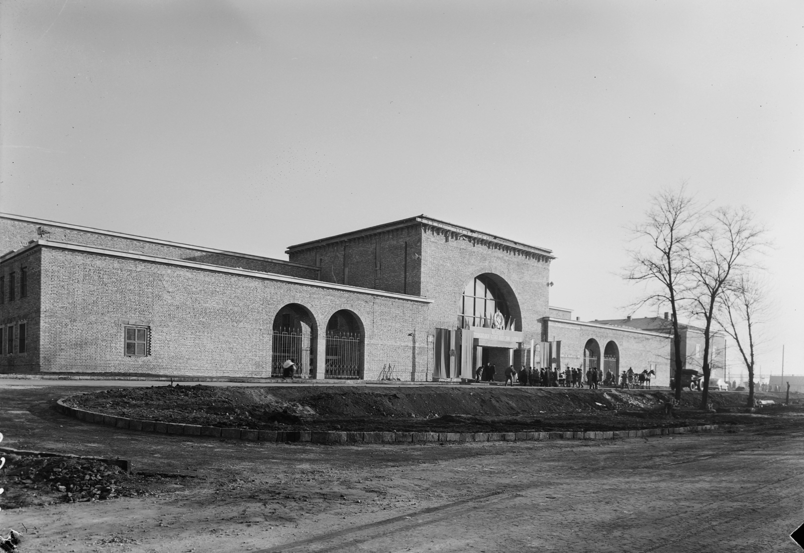 Hungary, Hatvan, vasútállomás., 1956, UVATERV, train station, Béla Zoltán Nagy-design, Vilmos Félix-design, Fortepan #10705