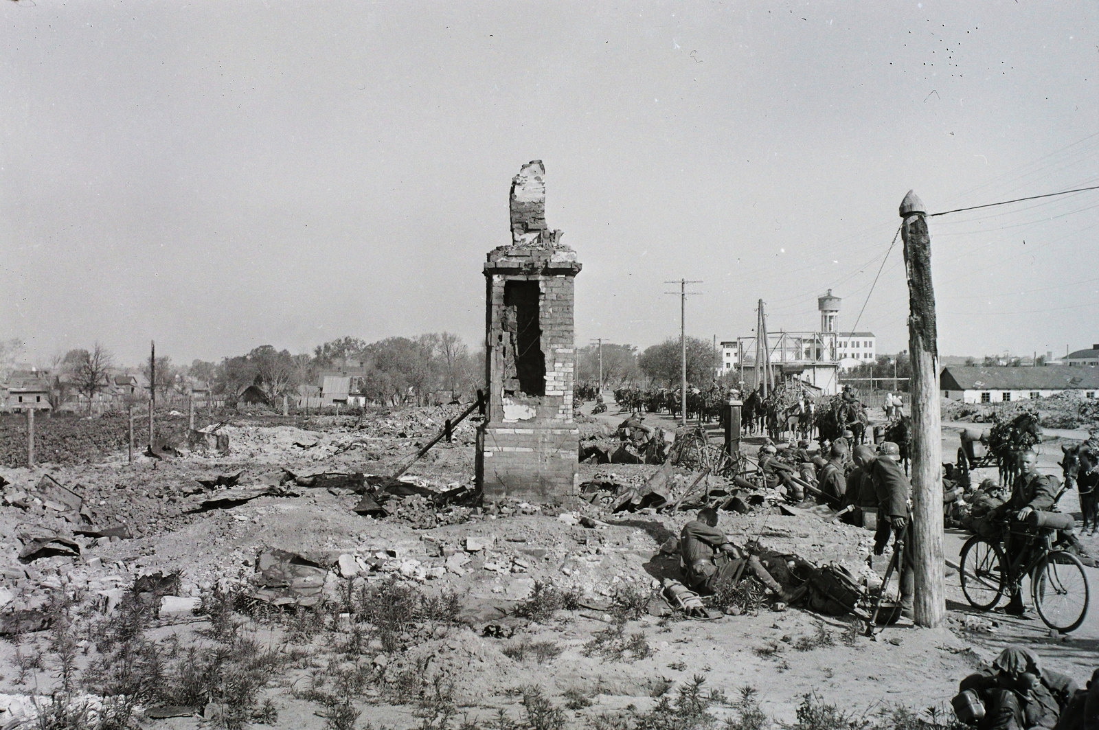 1942, Kókány Jenő, water tower, Fortepan #107385