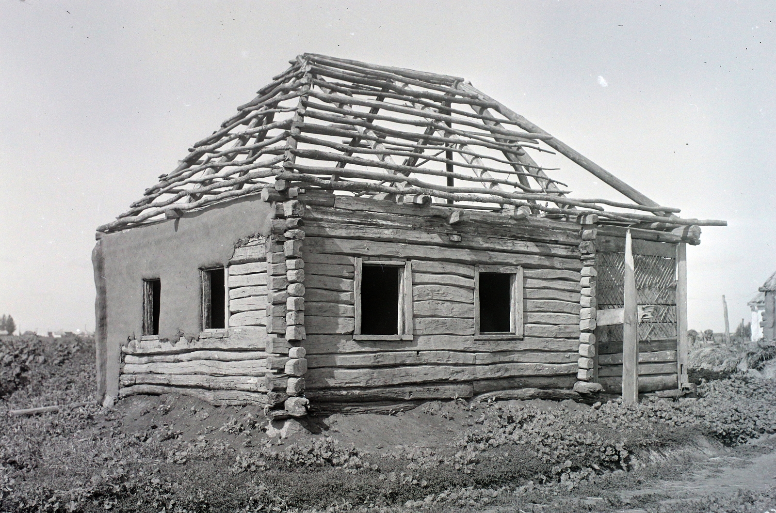 1942, Kókány Jenő, wooden structure, Fortepan #107398