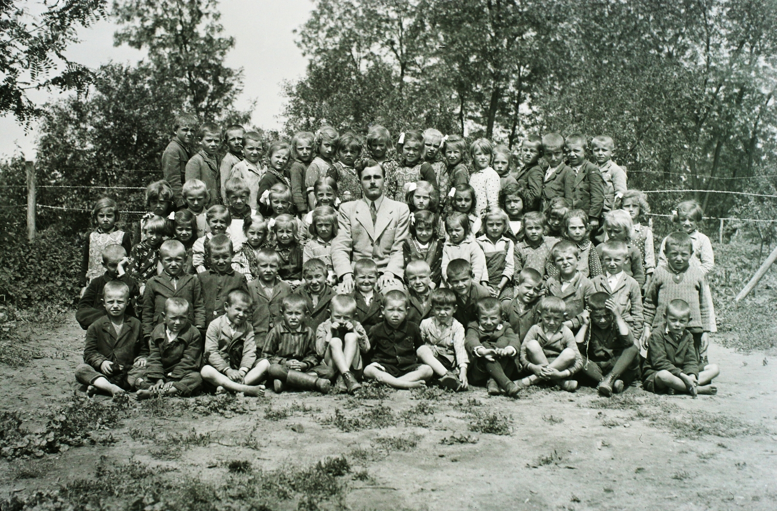 1939, Kókány Jenő, class photo, Fortepan #107409