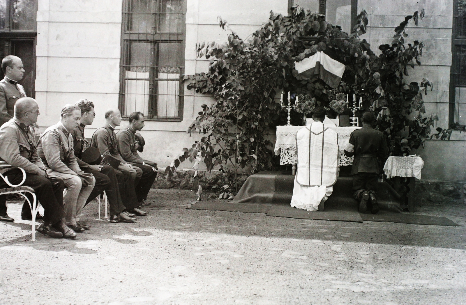 1940, Kókány Jenő, katona, liturgia, Fortepan #107420