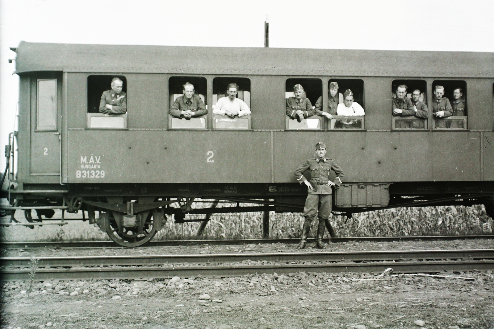 1940, Kókány Jenő, vasút, Fortepan #107422