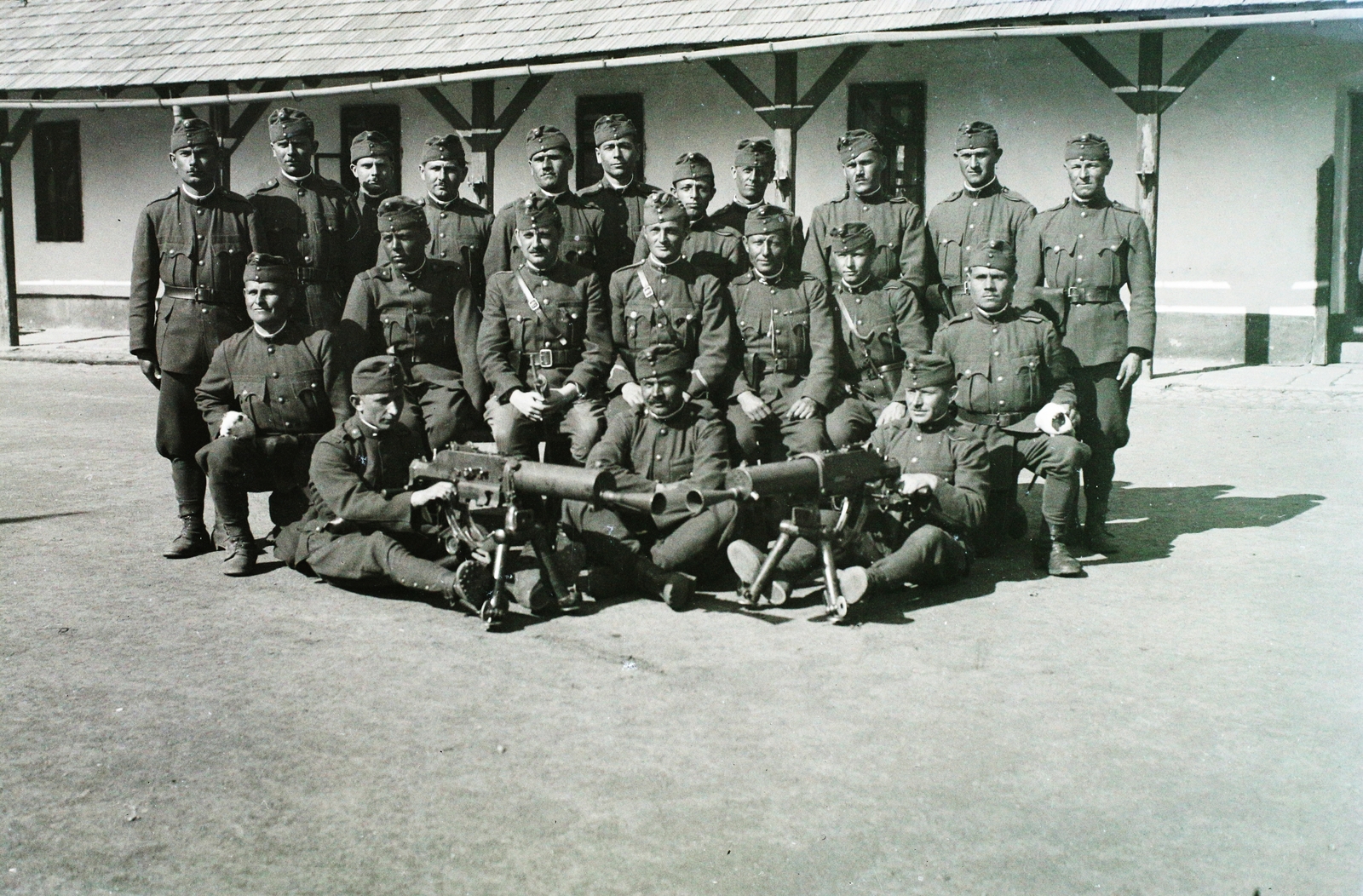 1939, Kókány Jenő, Schwarzlose-márka, gépfegyver, csoportkép, magyar katona, Fortepan #107498
