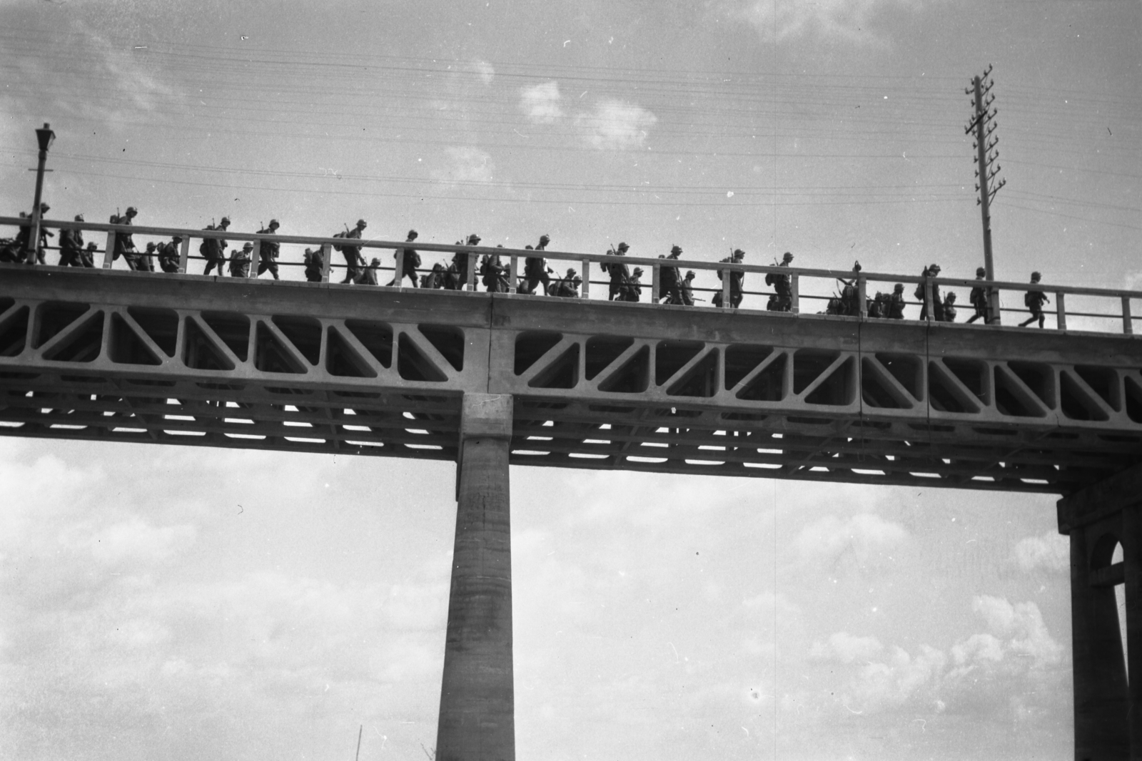 1942, Kókány Jenő, bridge, Fortepan #107587