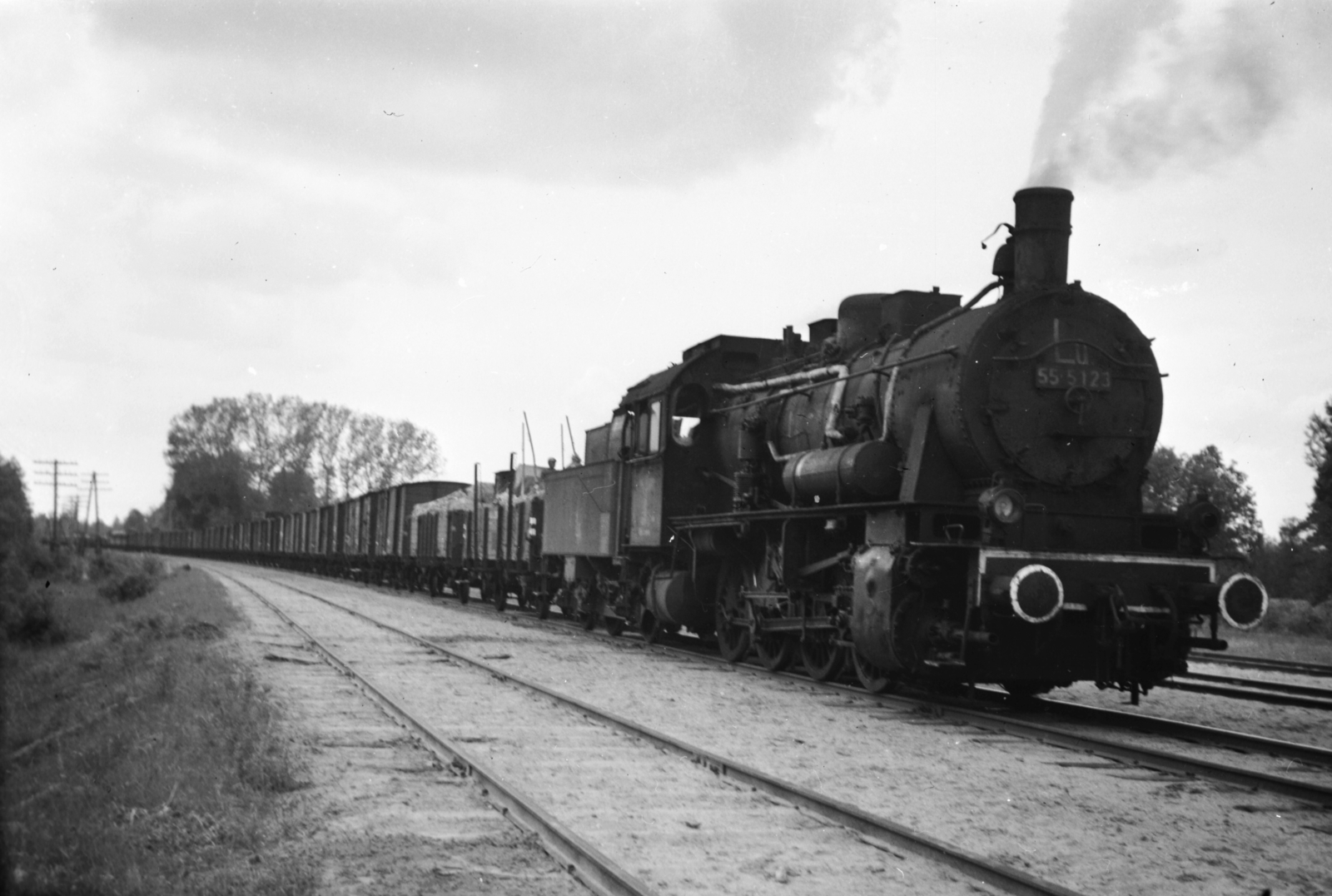 1942, Kókány Jenő, steam locomotive, railway, Fortepan #107588