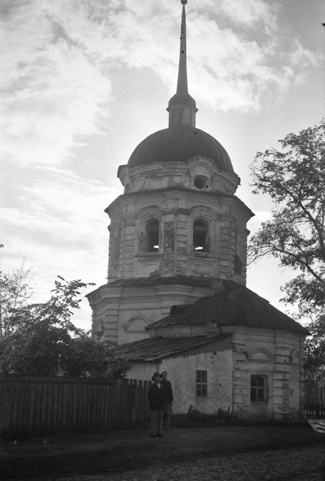 Ukraine, Chernihiv, Krisztus Feltámadása templom, harangláb., 1942, Kókány Jenő, Fortepan #107610