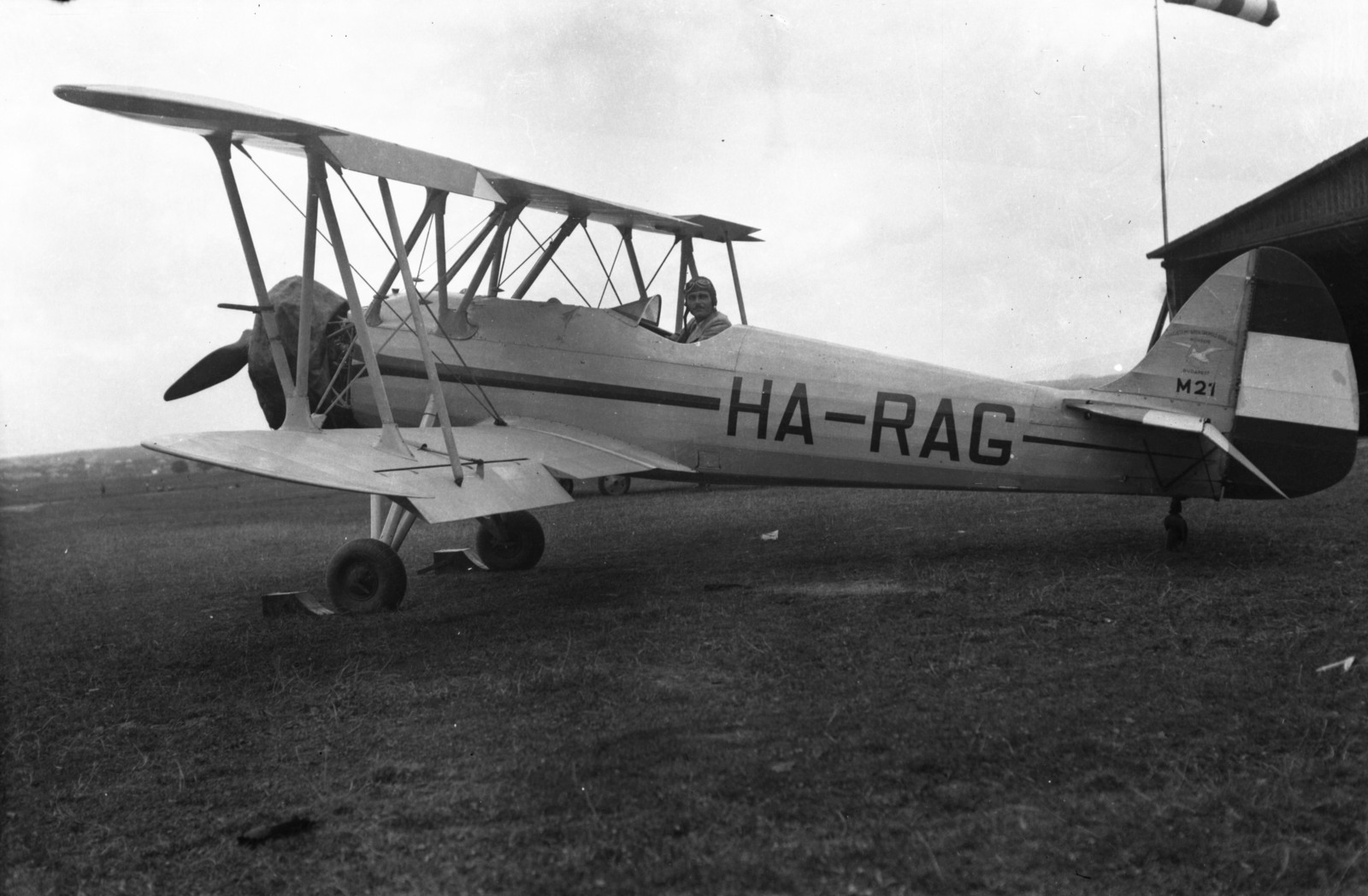 Hungary, Budaörs Airport, Budapest XI., M-21 "Harag" műrepülőgép., 1939, Kókány Jenő, airplane, Budapest, registration mark, Fortepan #107623