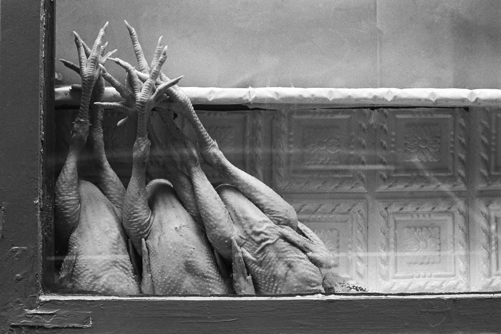 Hungary, Budapest VI., Szondi utca, hentesüzlet., 1981, Makovecz Benjamin, poultry, Budapest, butcher shop, Best of, Fortepan #107740