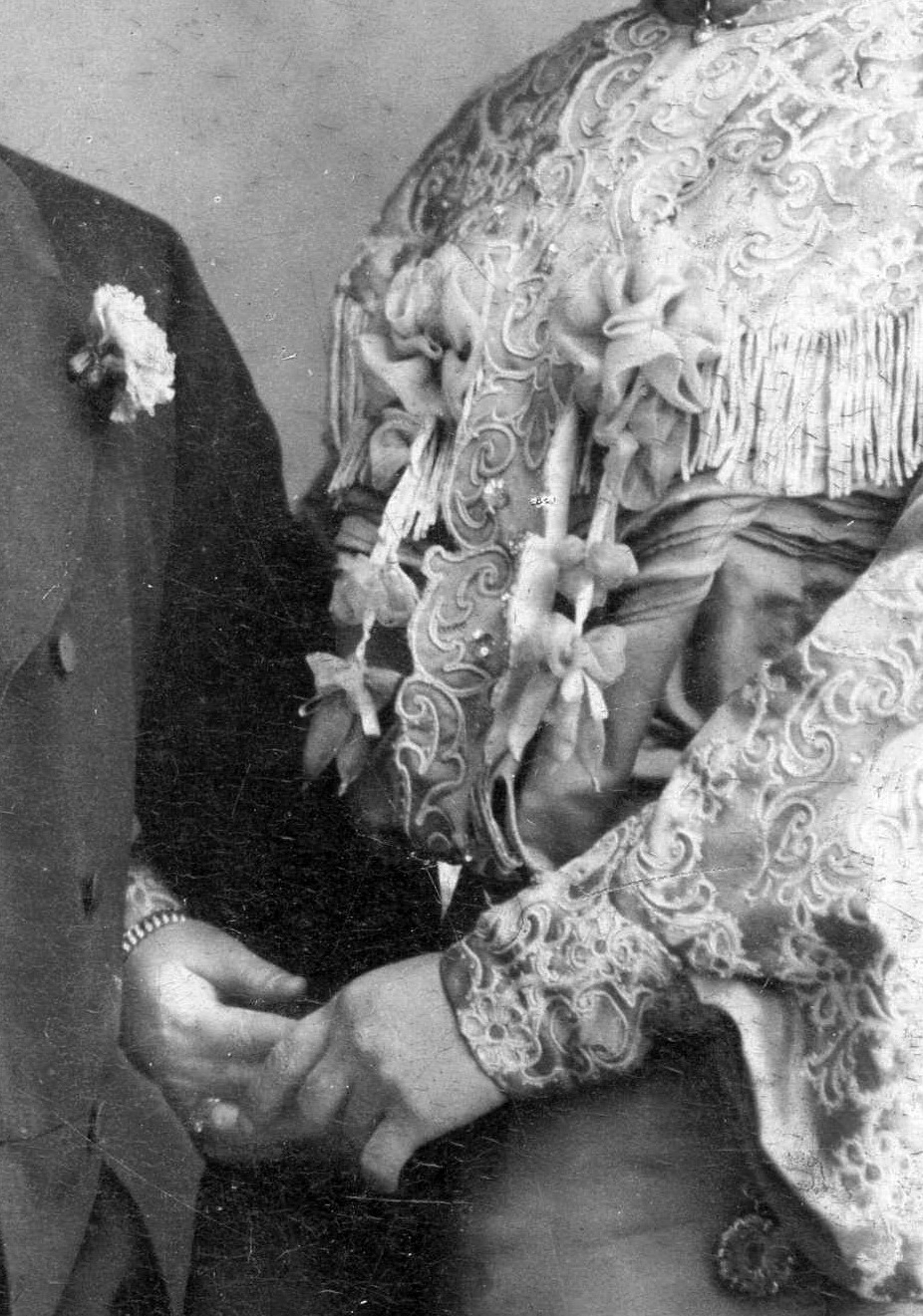 1910, Mészöly Leonóra, fashion, man and woman, Fortepan #10788