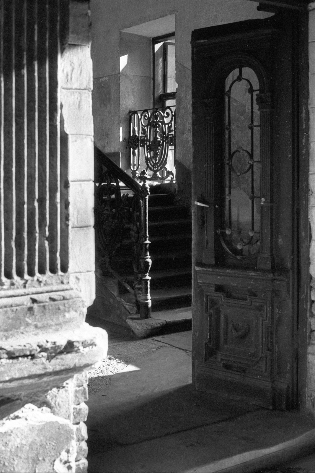 Hungary, Budapest IX., Ráday utca 47., 1983, Makovecz Benjamin, door, Budapest, Fortepan #108050